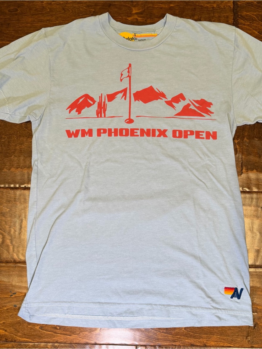 Aviator nation WM Phoenix Open Graphic Tee - Light Blue - Small